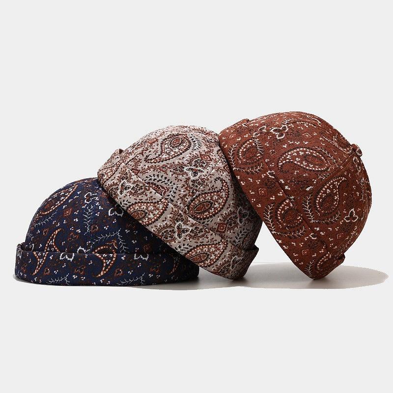 Vintage Paisley Brimless Docker Hat - view 1