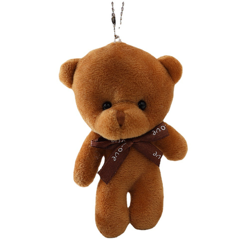 Mini Plush Teddy Bear Bag Charm Keychain