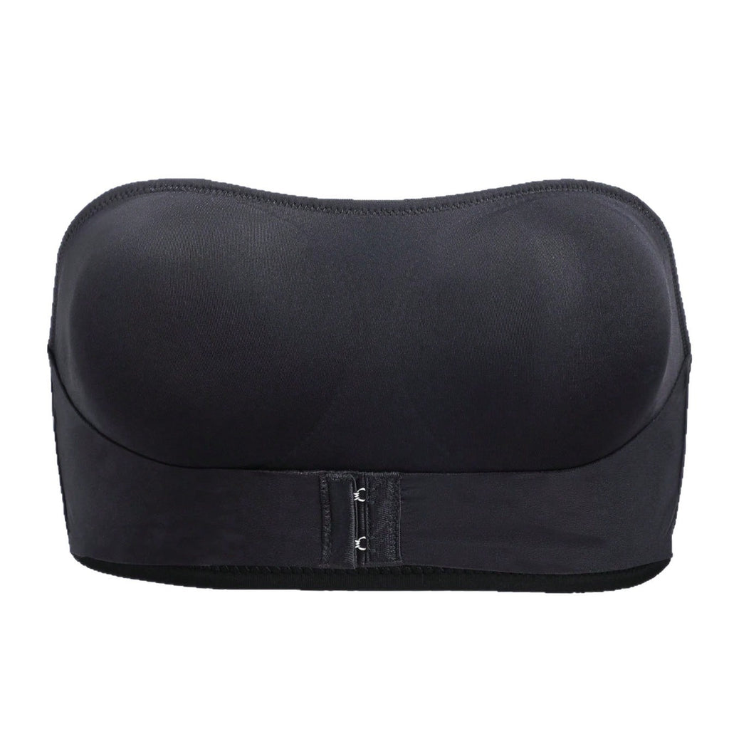 Front Closure Smooth Stretch Strapless Bandeau Bra