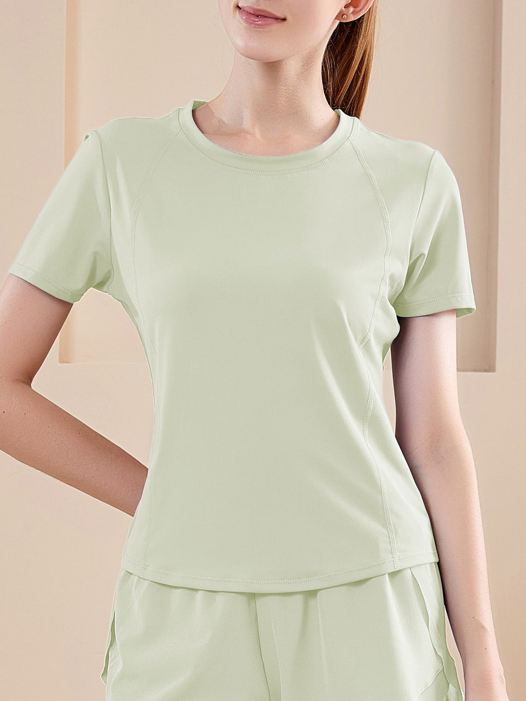 Flowy 2-in-1 Athletic Shorts with Hidden Pocket - GreenTee