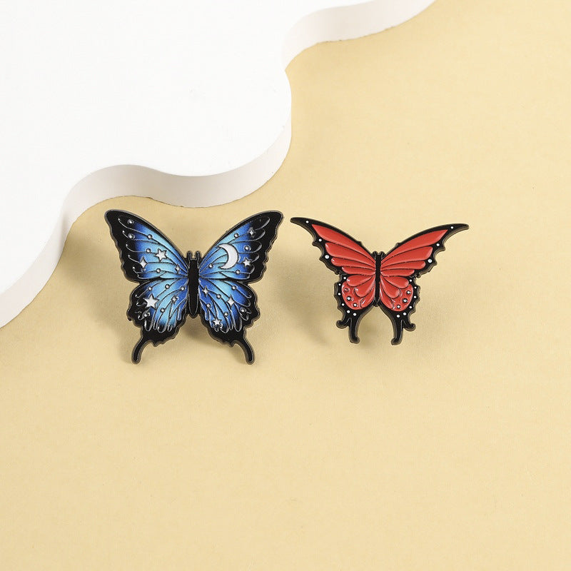 Celestial Butterfly Enamel Pin Brooch