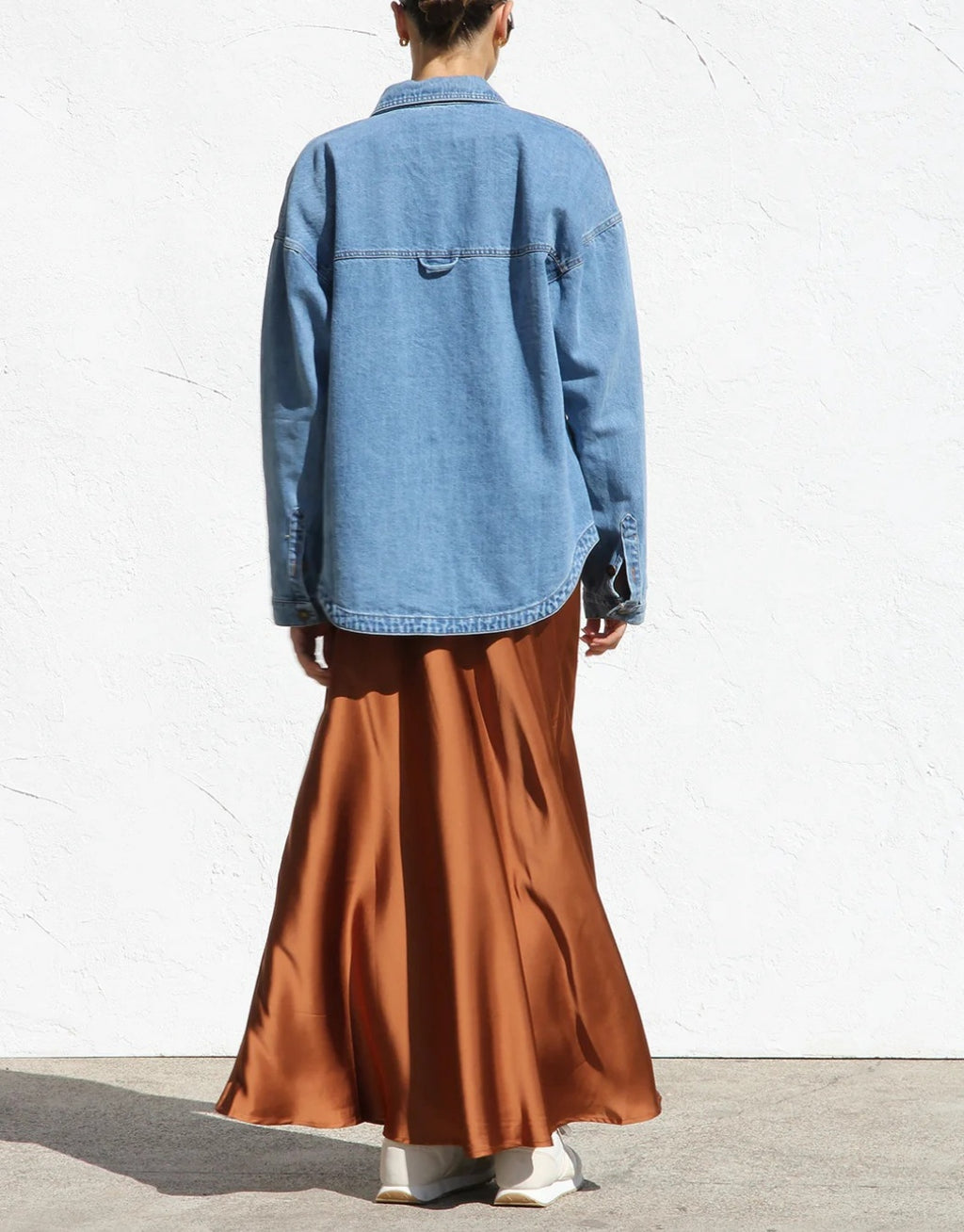 Vintage Washed Oversized Denim Shirt - view 2