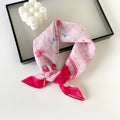 Garden Floral Sheer Square Bandana Neckerchief - C12