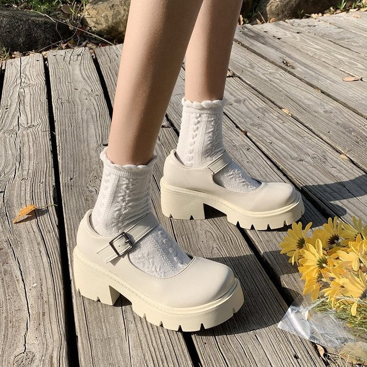 Chunky Platform Mary Jane Shoes