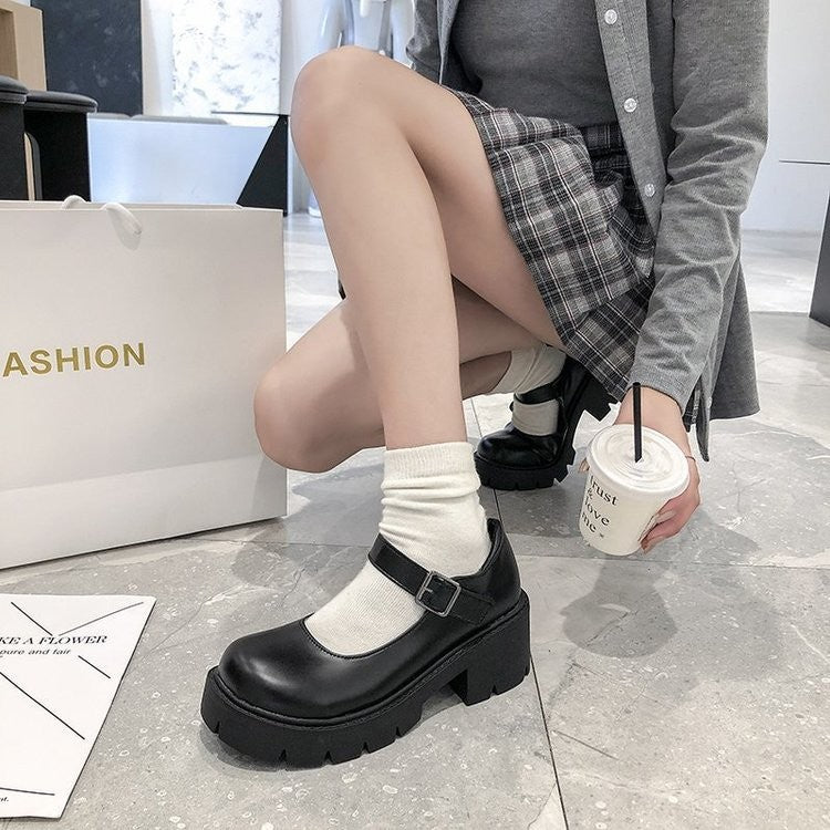 Chunky Platform Mary Jane Shoes