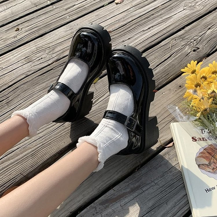 Chunky Platform Mary Jane Shoes