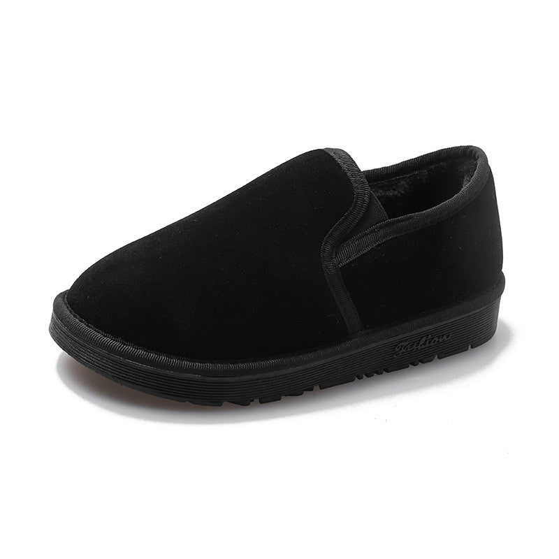 Fleece Lined Faux Suede Slip On Slippers