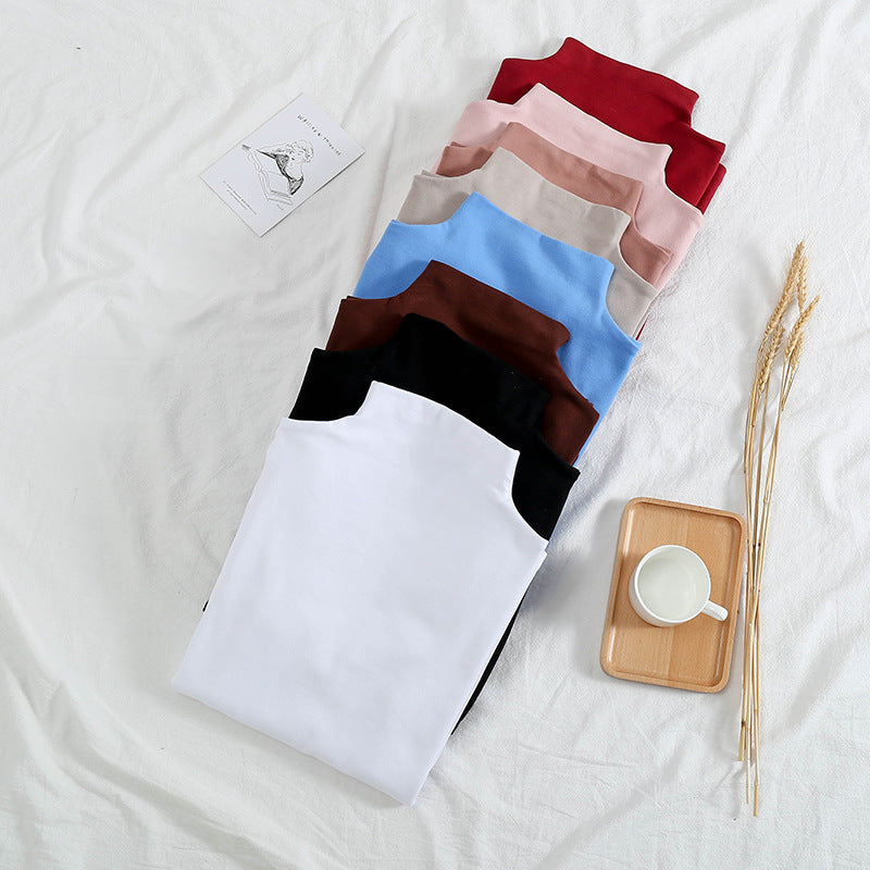 Stretch Rib Turtleneck Layering Tee - view 1
