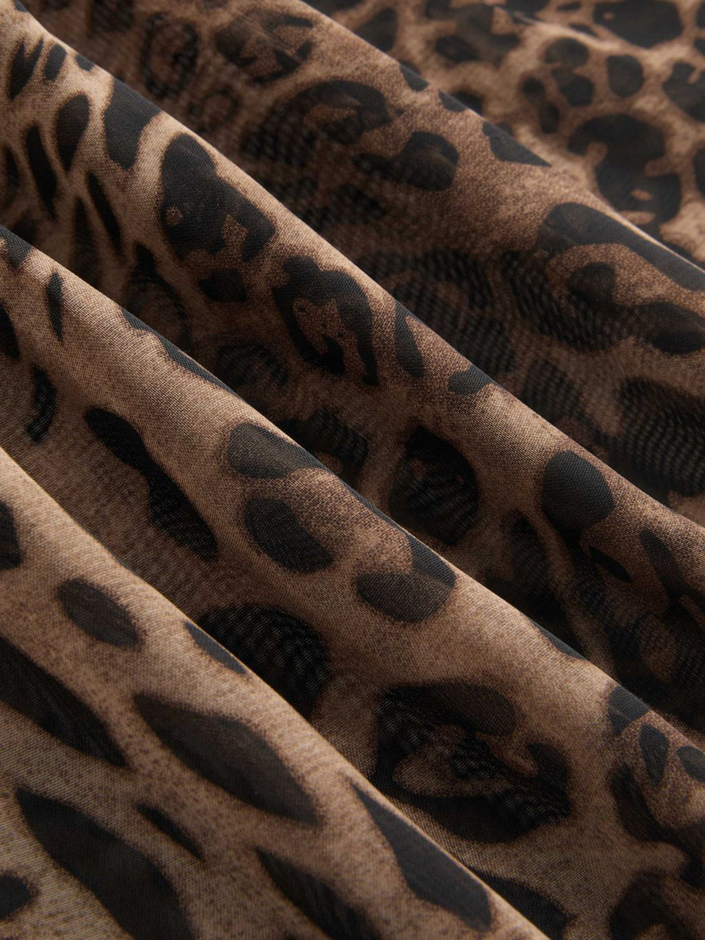 Longline Swing Cami Top With Adjustable Straps - Leopard - 4