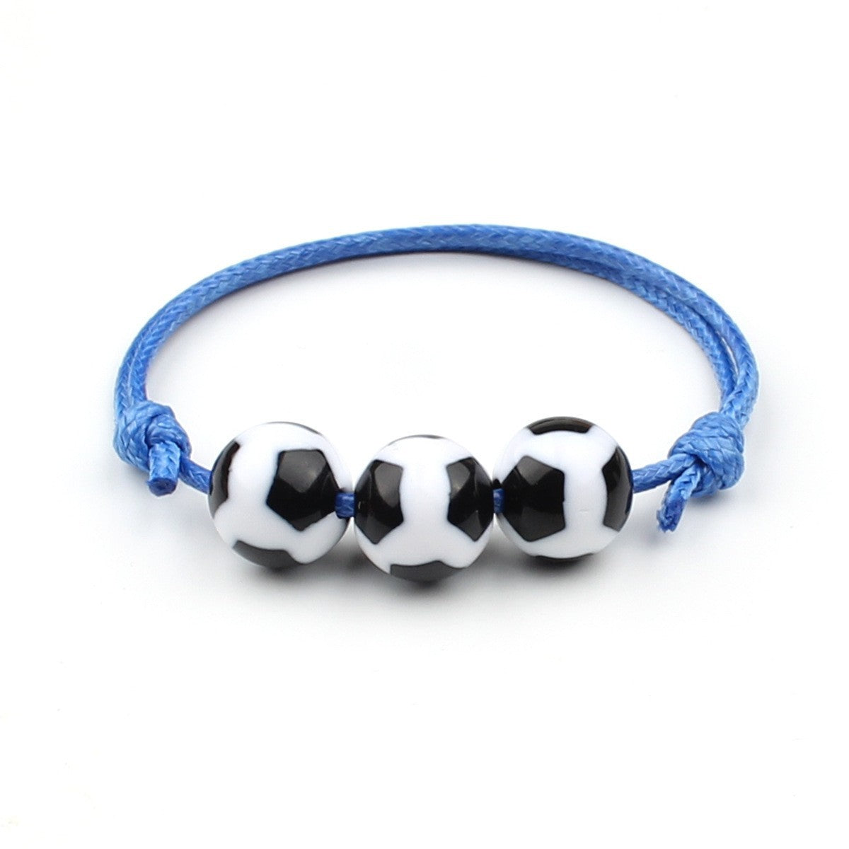 Triple Sports Ball Bead Cord Bracelet - Color_11