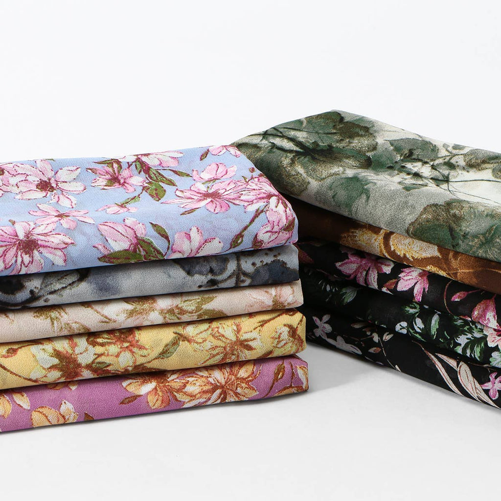 Blossom Print Sheer Long Wrap Scarf