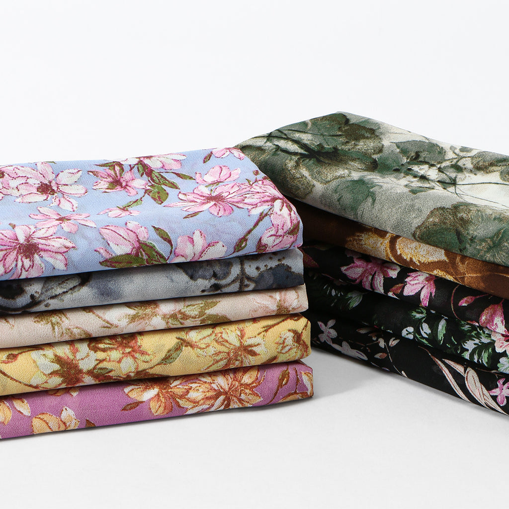 Blossom Print Sheer Long Wrap Scarf - view 3