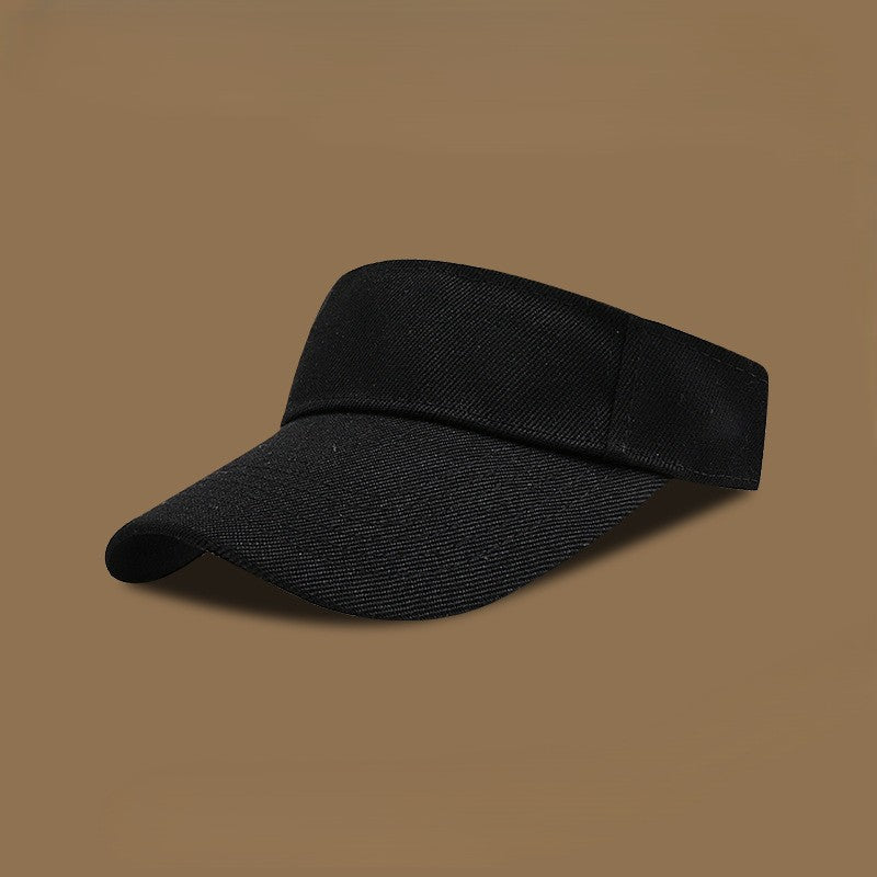Adjustable Cotton Sun Visor - Black