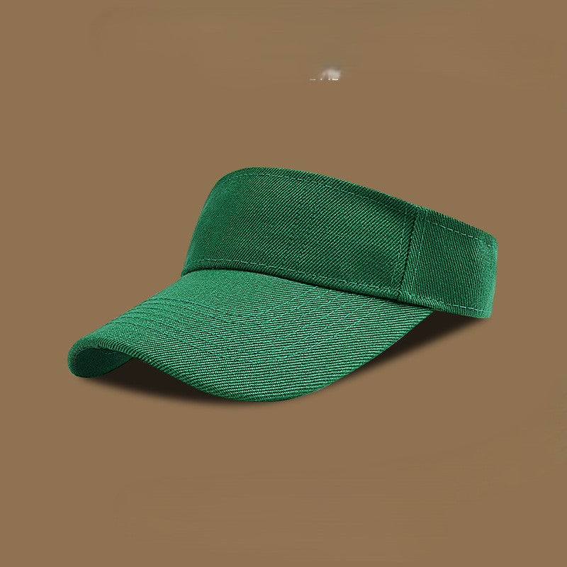 Adjustable Cotton Sun Visor - Green_2