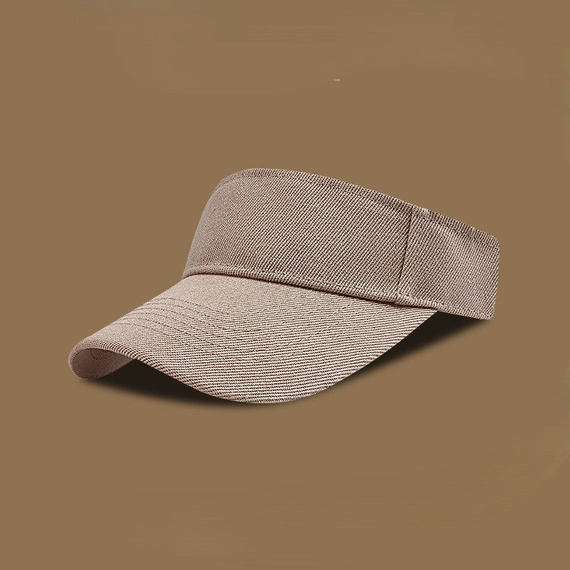 Adjustable Cotton Sun Visor - Khaki