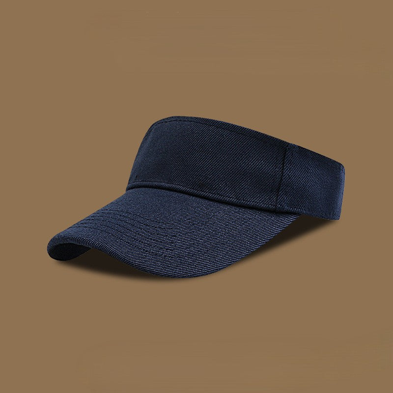 Adjustable Cotton Sun Visor - NavyBlue