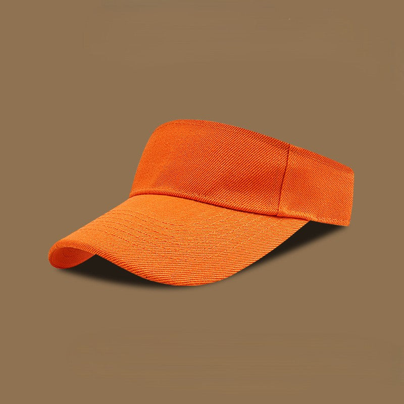 Adjustable Cotton Sun Visor - Orange