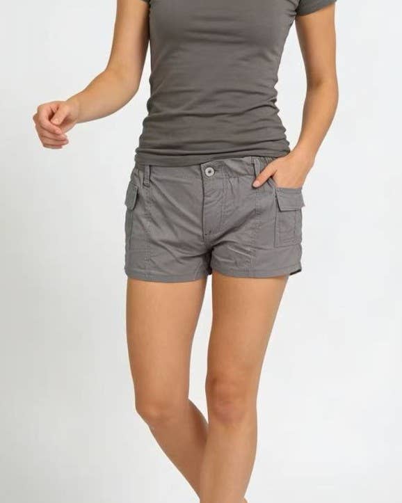 Low Rise Cargo Pocket Casual Shorts