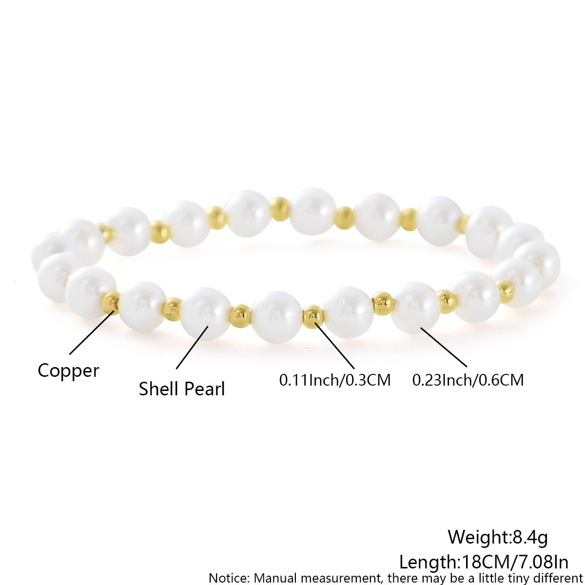 Beaded Stretch Bracelet Layering Set - NO_01