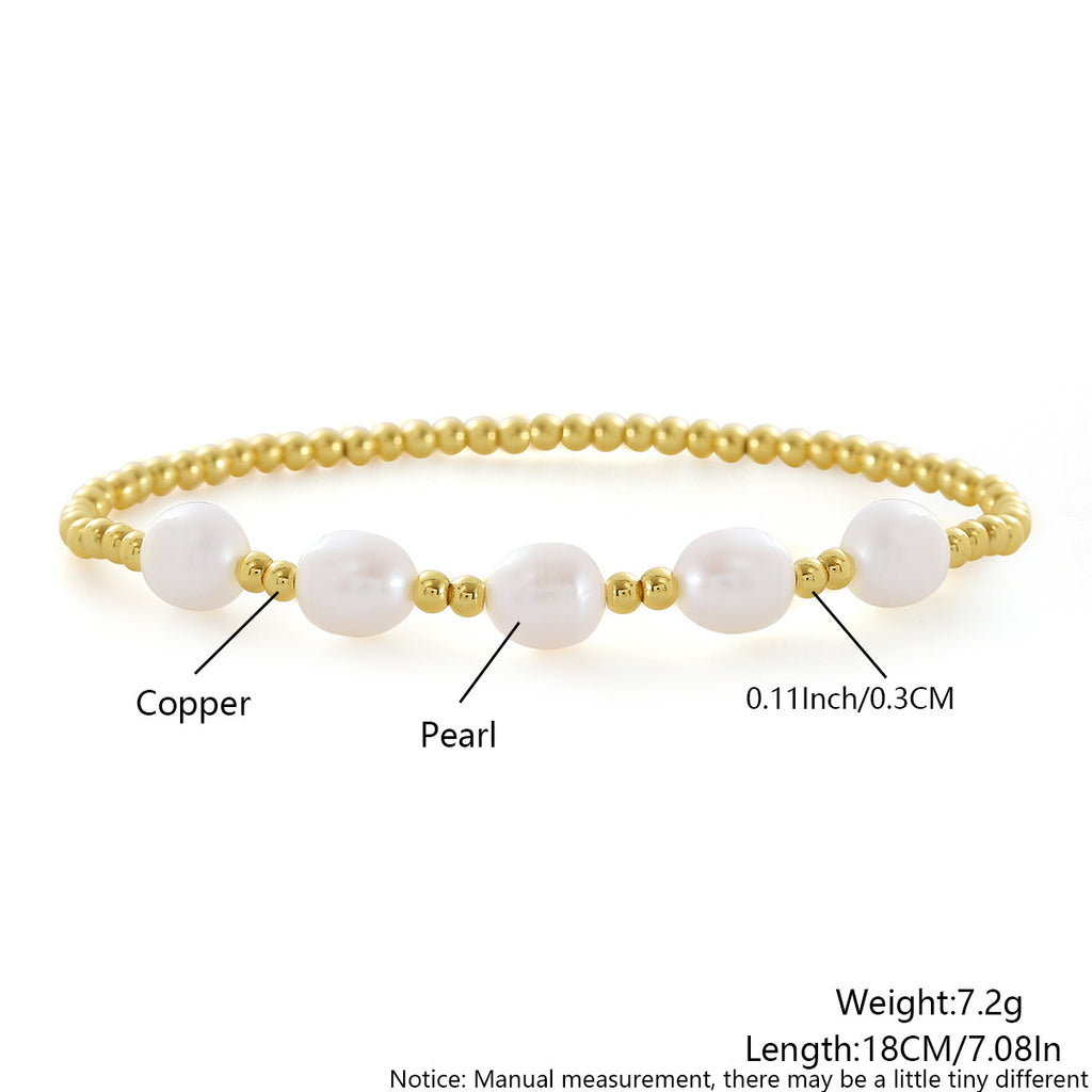 Beaded Stretch Bracelet Layering Set - NO_03