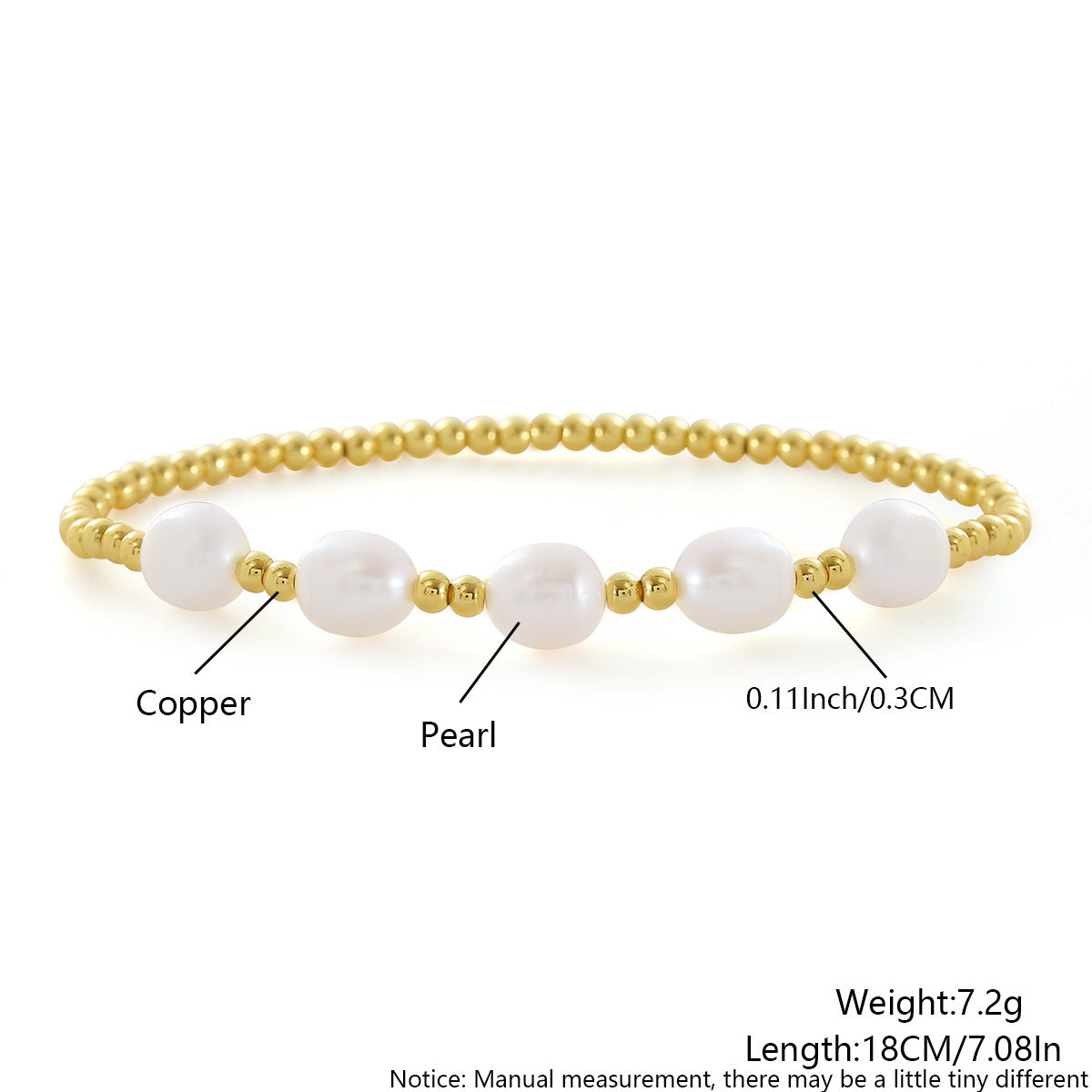 Beaded Stretch Bracelet Layering Set - NO_03