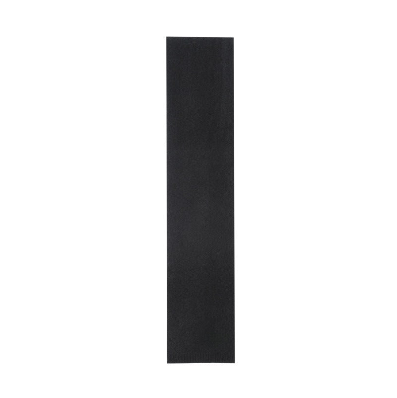 Soft Knit Long Rectangle Winter Scarf - Black