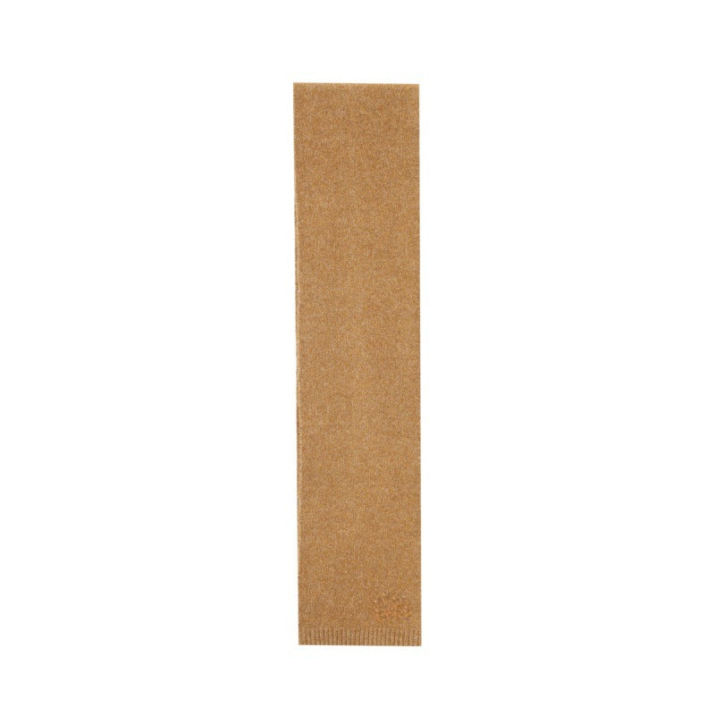 Soft Knit Long Rectangle Winter Scarf - Yellow