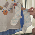 Bow Lattice Ruffle Cuff Crew Socks - White