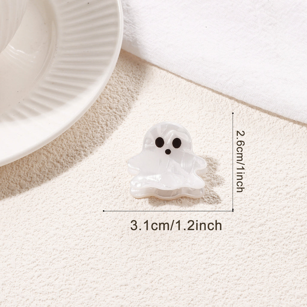 Mini Halloween Hair Claw Clips with Spooky Shapes - Color_08