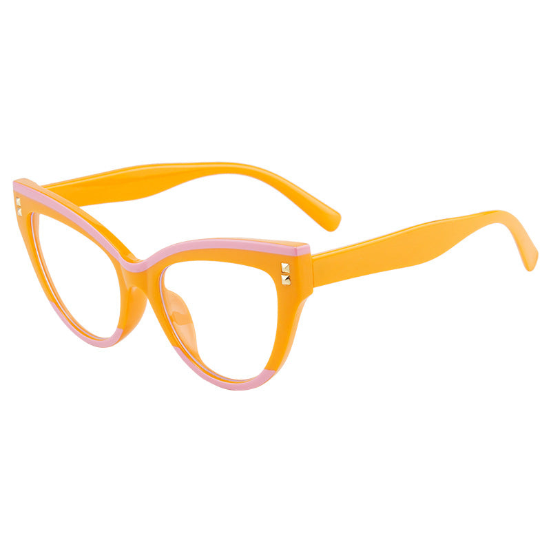 Two Tone Cat Eye Eyeglass Frames - Color_3