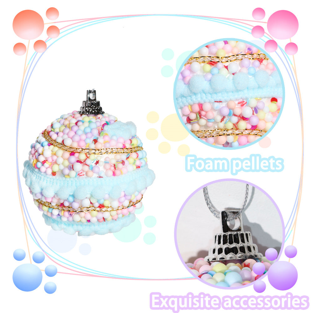 Candy Foam Bead Christmas Ball Ornaments Boxed Set - view 1