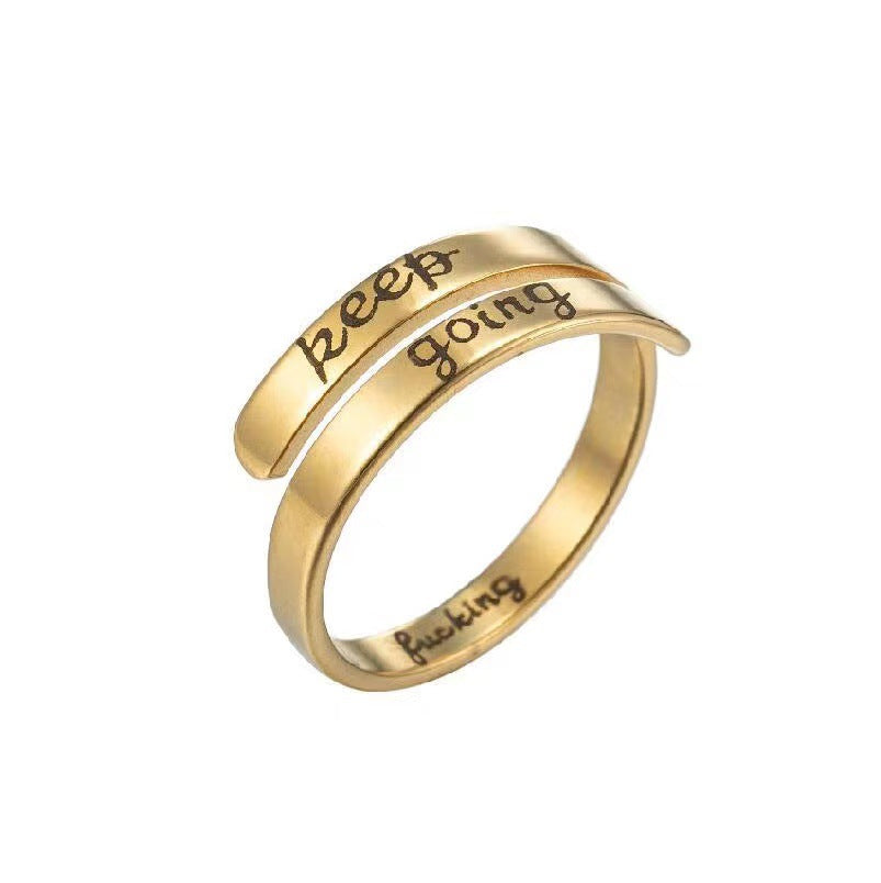 Inspirational Engraved Wrap Adjustable Ring - Color_04