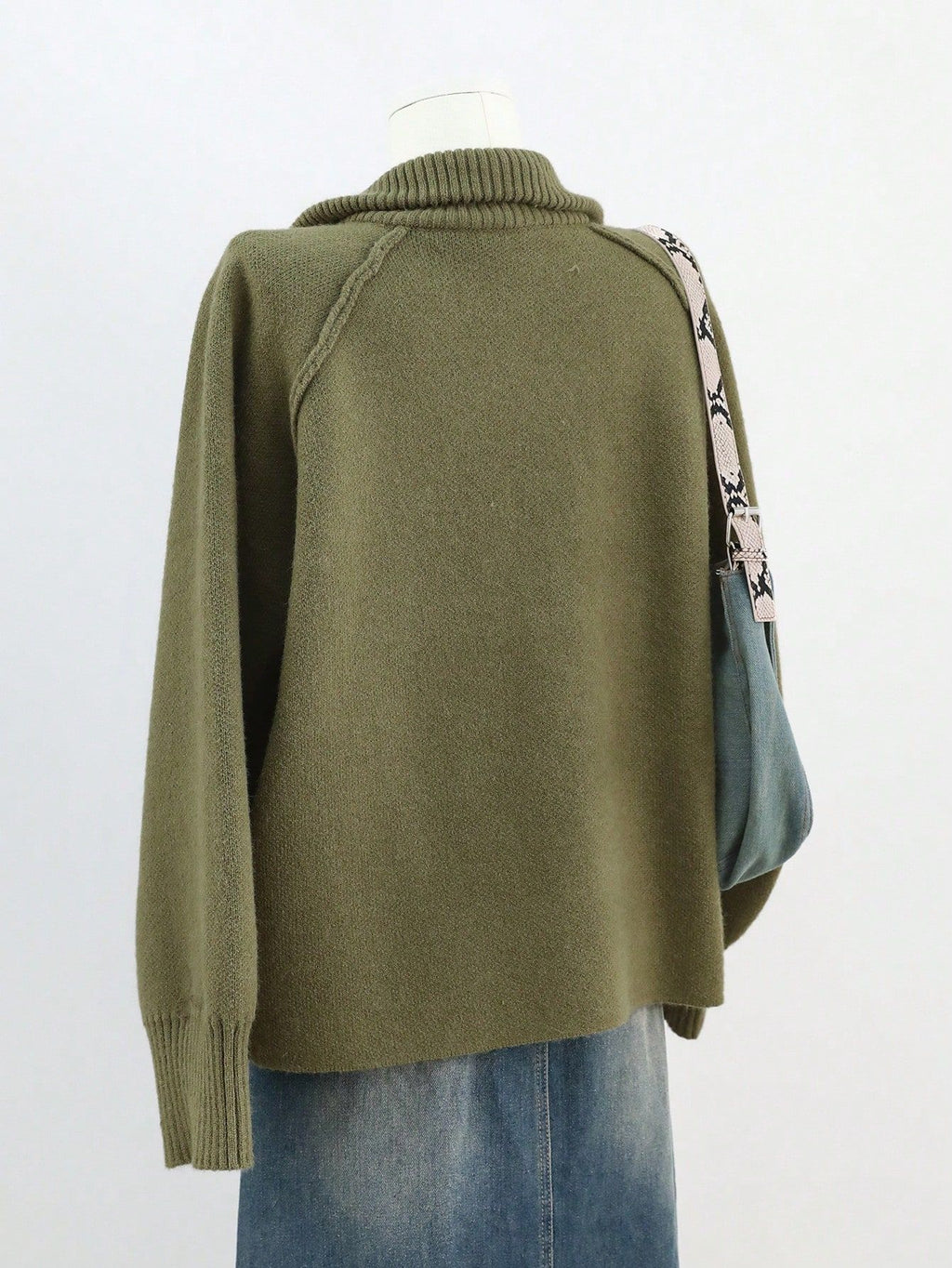 Stand Collar Zip Up Knit Cardigan - view 1