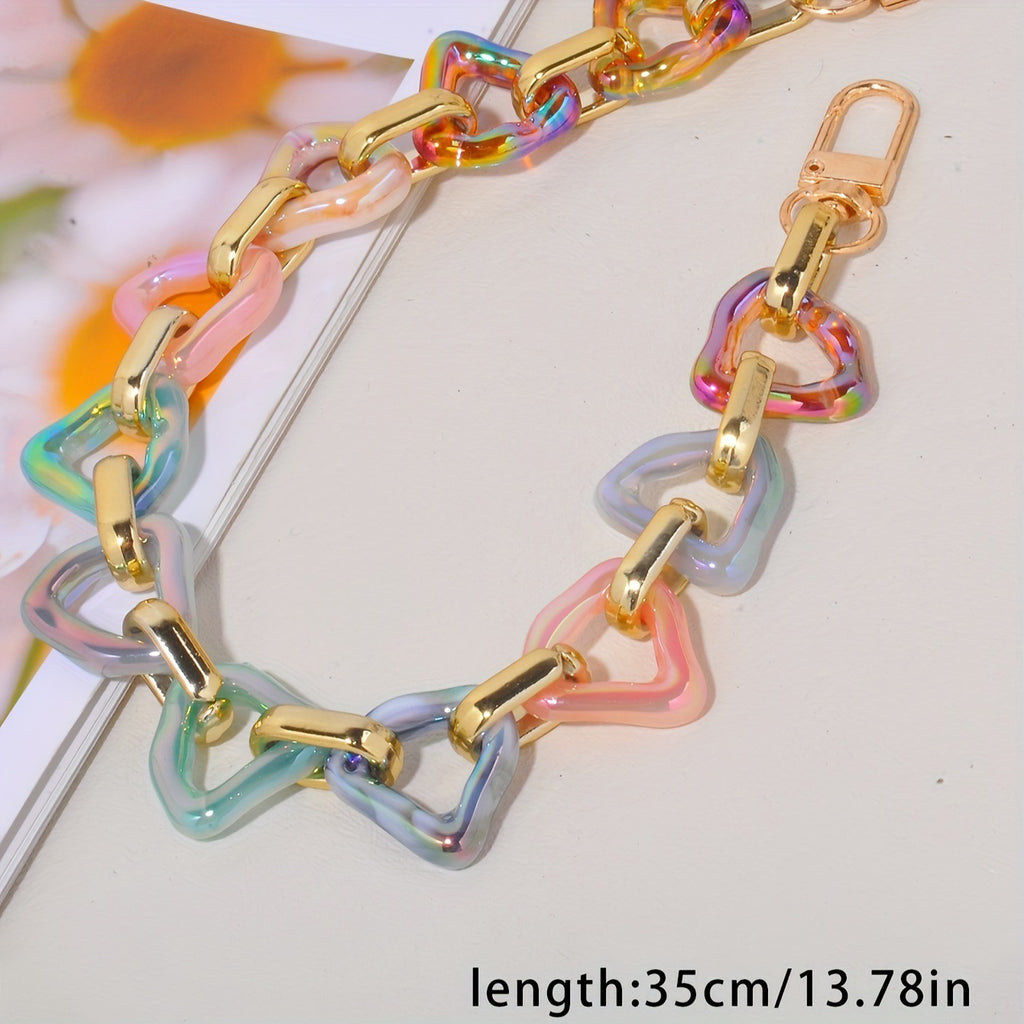 Chunky Acrylic Link Purse Charm Chain - Color_01