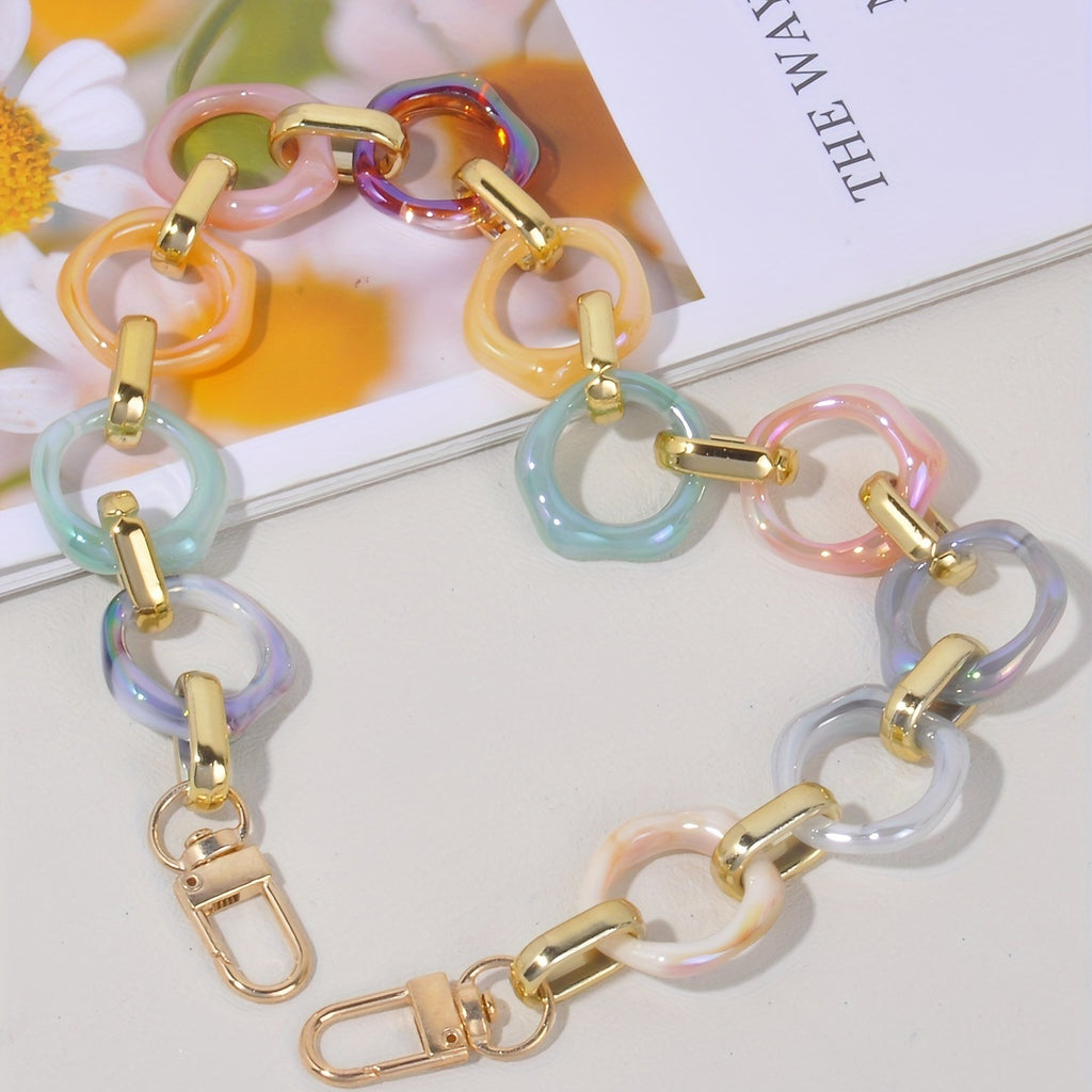 Chunky Acrylic Link Purse Charm Chain - Color_02