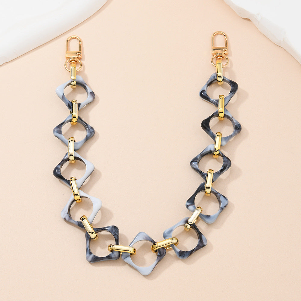Chunky Acrylic Link Purse Charm Chain - Color_04