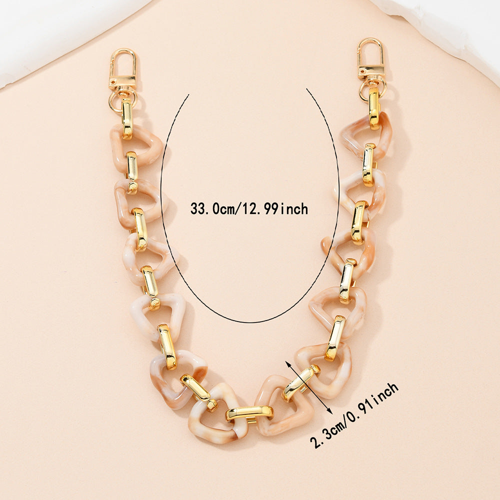 Chunky Acrylic Link Purse Charm Chain - Color_05