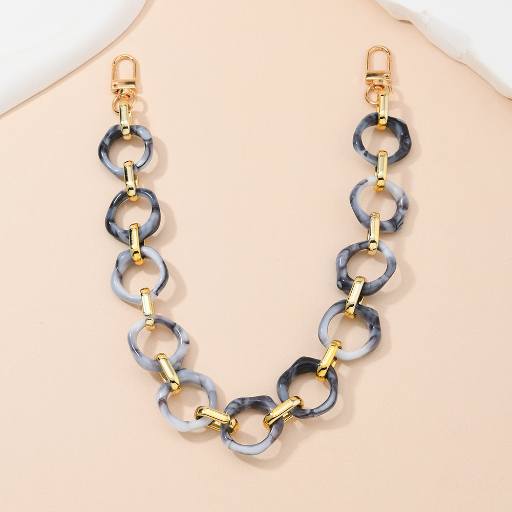 Chunky Acrylic Link Purse Charm Chain - Color_06
