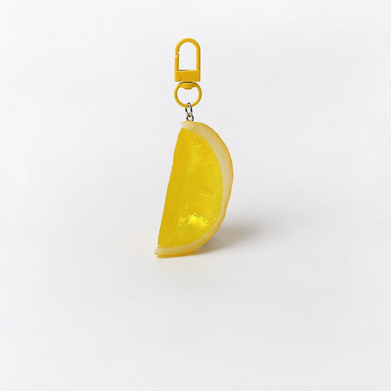 Citrus Slice Resin Keychain Charm - Color_1