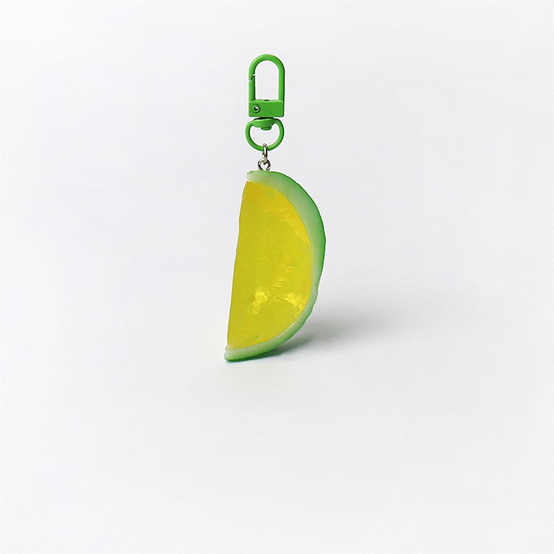 Citrus Slice Resin Keychain Charm - Color_2