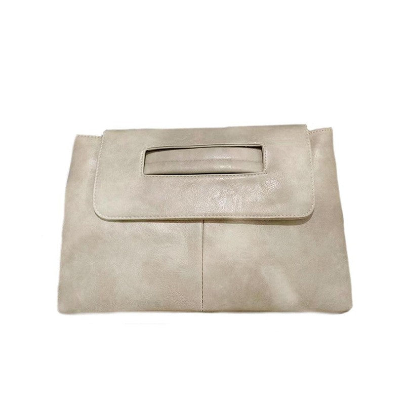 Oversized Envelope Clutch With Cut-Out Handle