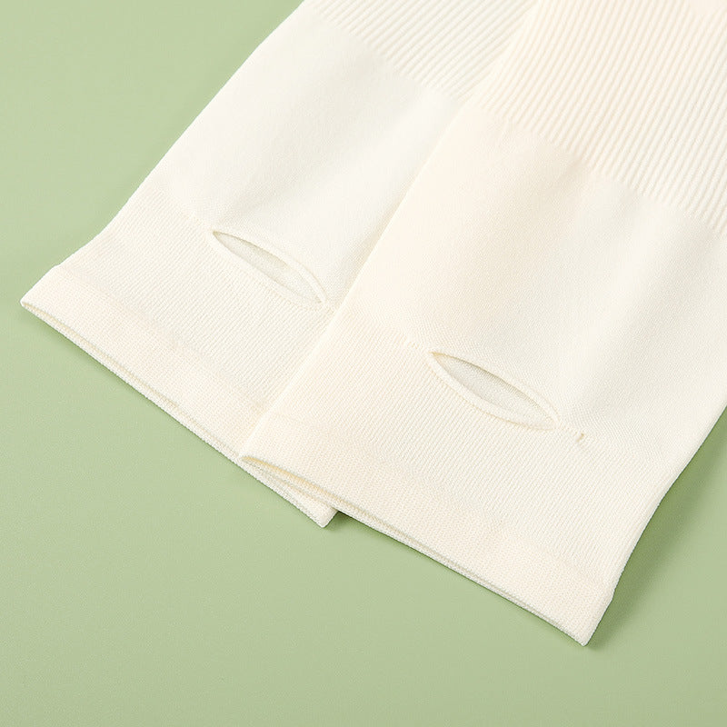 Long Cooling Sun Protection Arm Gloves - Beige - 3