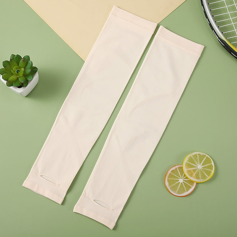 Long Cooling Sun Protection Arm Gloves - Skin