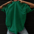 Washed Oversized Drop Shoulder T-Shirt - Green