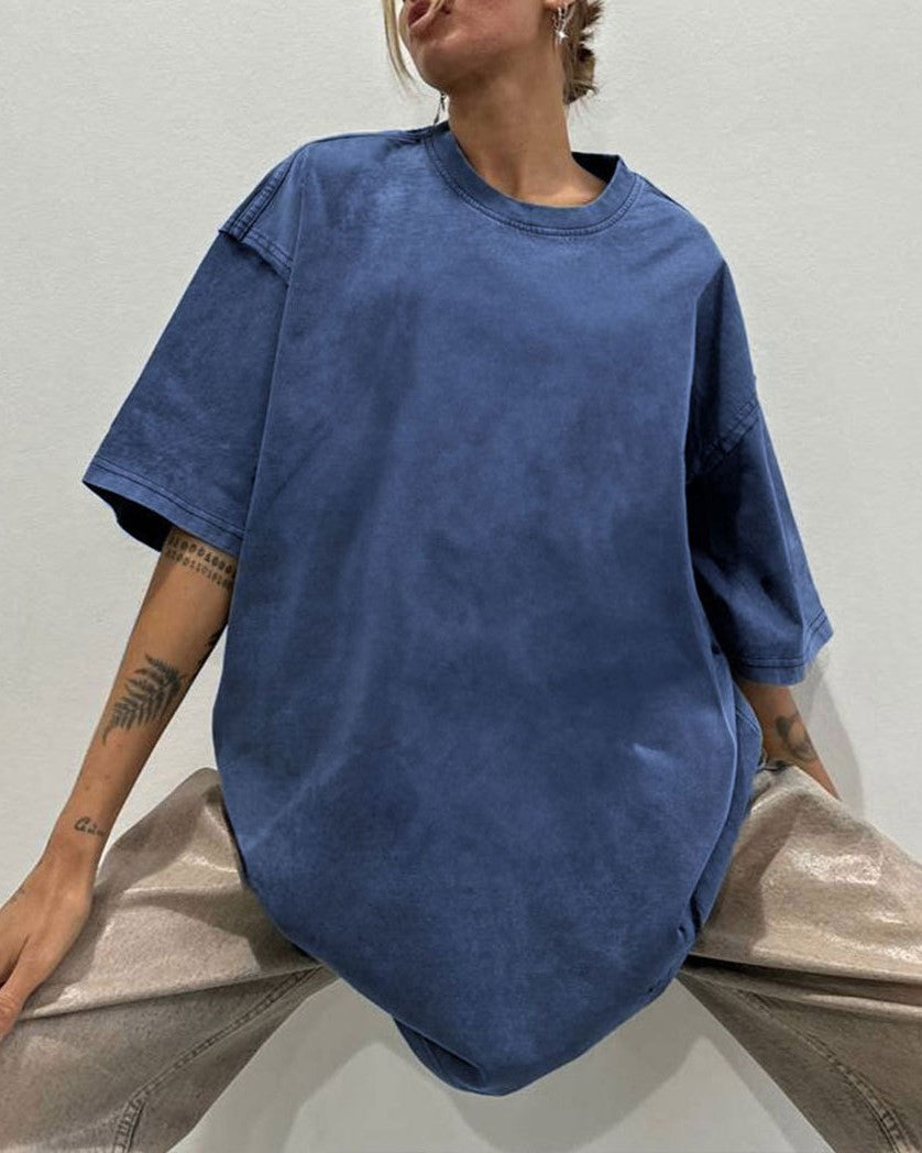 Washed Oversized Drop Shoulder T-Shirt