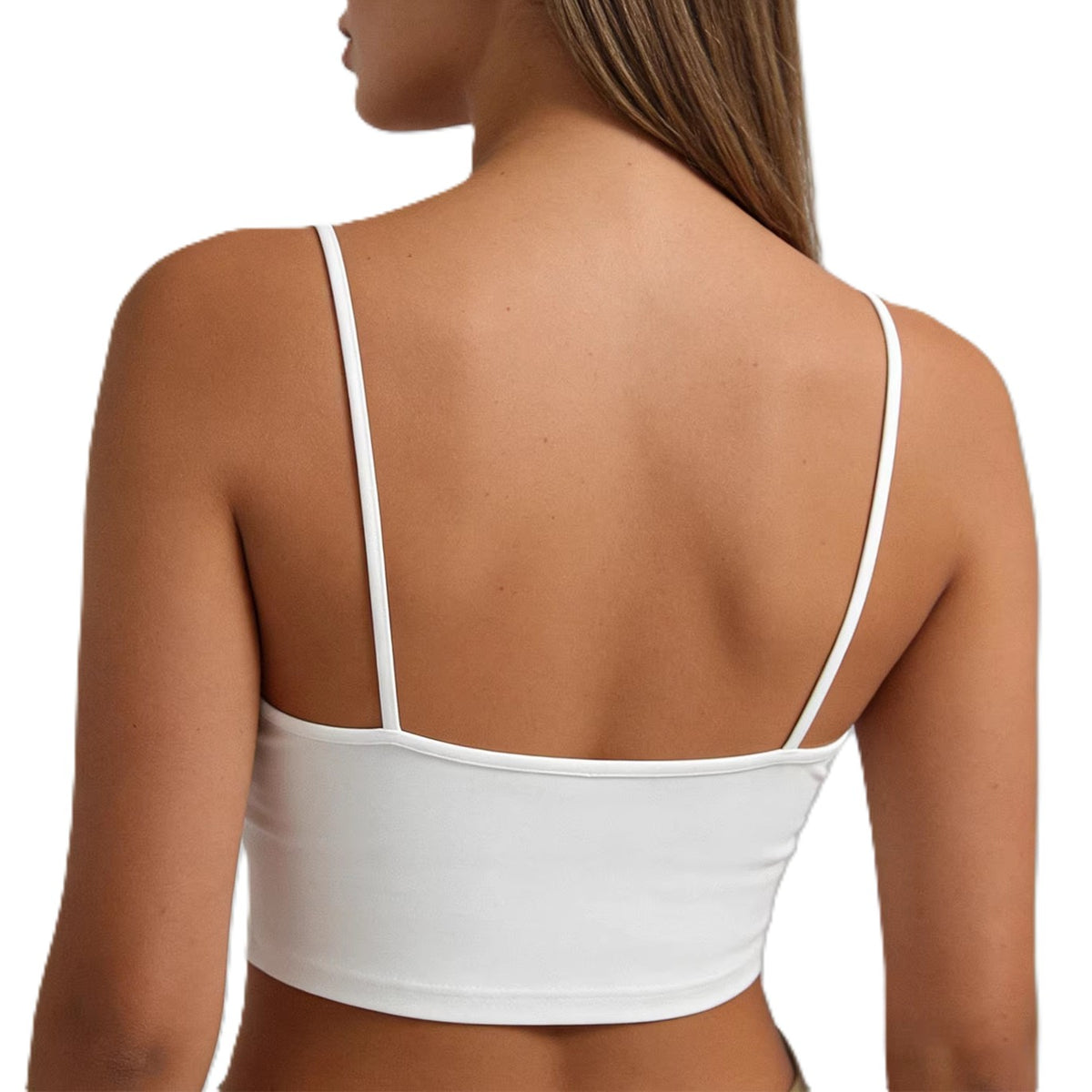 Seamless Cropped Camisole With Spaghetti Straps - view 1
