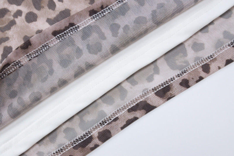 Leopard Print Bodycon Maxi Skirt - Leopard - 4