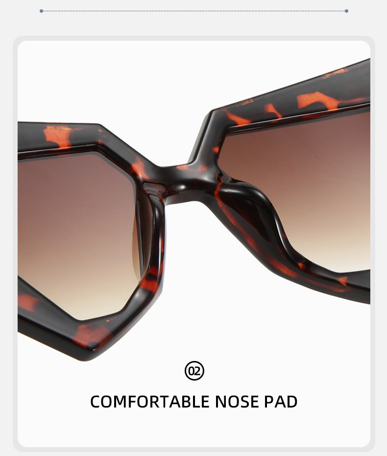 Angular Geometric Cat Eye Sunglasses - view 3