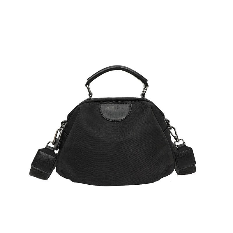 Nylon Dome Top Handle Crossbody Bag