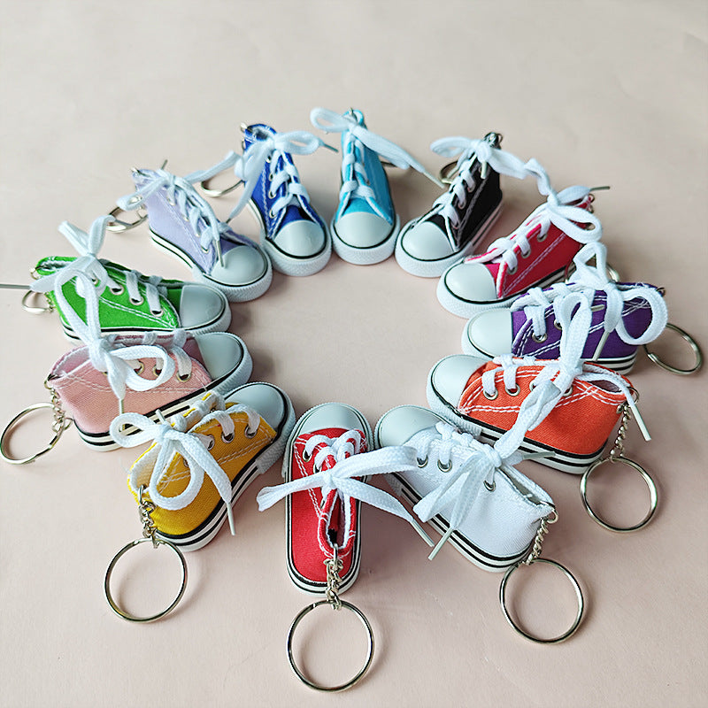 Mini High-Top Sneaker Keychain - Black